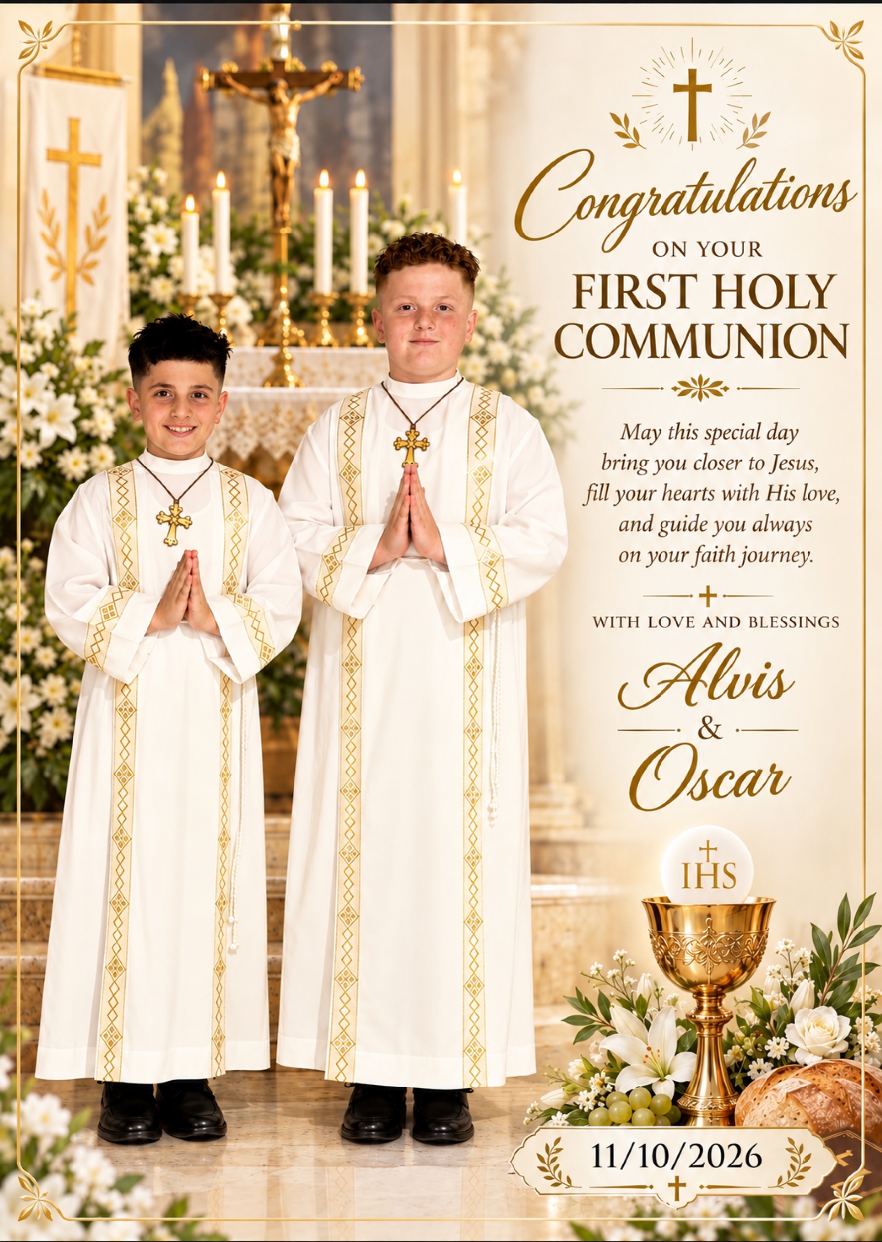 Holy Communion Of Alvis & Oscar